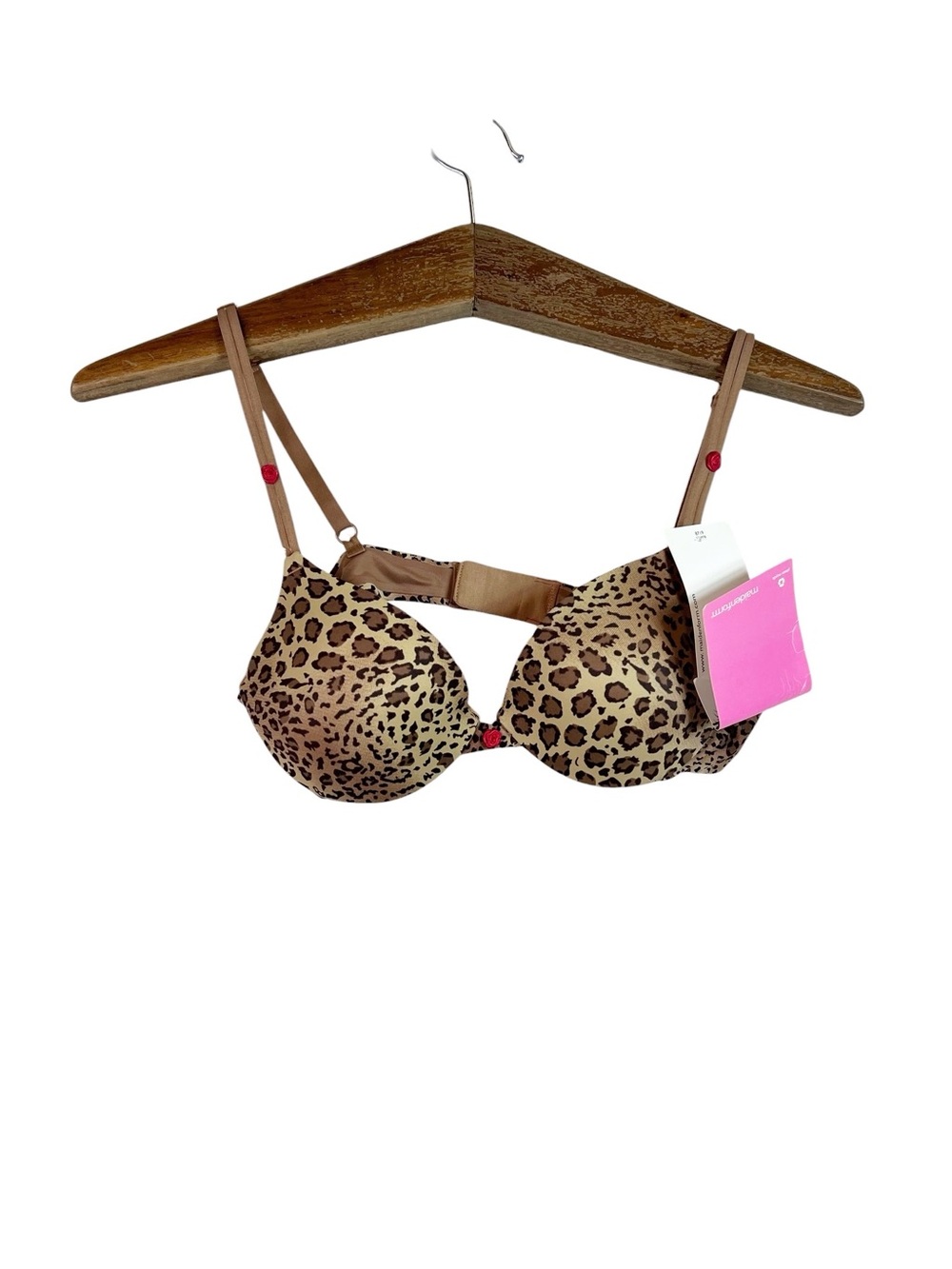 Maidenform Leopard Print Air Pad Push Up Bra Size 34A NWT Animal Print